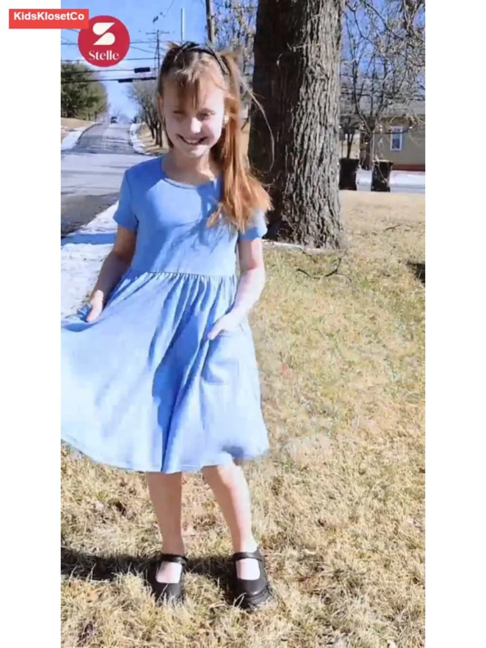 Girls Mary Jane Flats Dress Shoes Detachable Bow Uniform